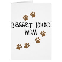 Basset Hound Mom Card