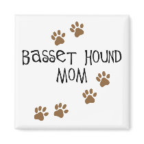 Basset Hound Mom Magnet