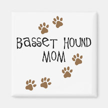 Basset Hound Mom Magnet