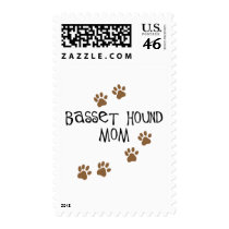 Basset Hound Mom Postage Stamps