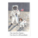 Basset Hound Moon Walk posters