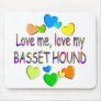 BASSET HOUND MOUSE MATS