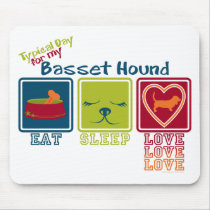 Basset Hound mousepads by taoofblue Basset Hound mousepads
