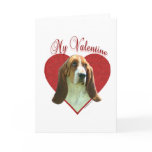 Basset Hound My Valentine Card