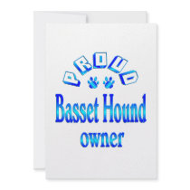 Basset Hound Owner Personalized Announcements