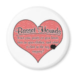 Basset Hound Paw Prints Dog Humor Refrigerator Magnet