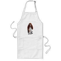 Basset Hound Picture Long Apron 