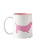 Basset Hound (pink) Mug