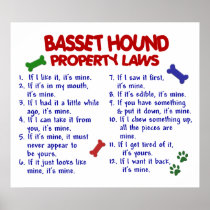 BASSET HOUND PL2 POSTERS