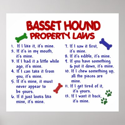 BASSET HOUND PL2 POSTERS by poochloverstuff