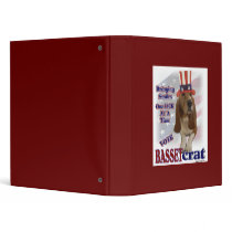 Basset Hound Political Humor Binders
