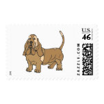 Basset Hound Postage Stamp