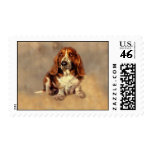 Basset Hound Postage Stamp