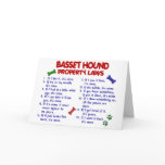 BASSET HOUND Property Laws 2 Cards