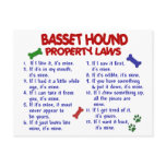 BASSET HOUND Property Laws 2 Postcard