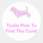 Basset Hound Round Sticker