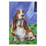 Basset Hound senses smiling moon Stationery