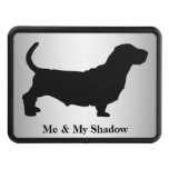 Basset Hound Silhouette Hitch Cover