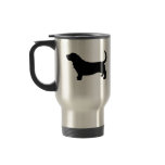 Basset Hound Silhouette Mugs