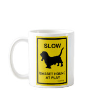 Basset Hound Slow At Play Mug by poochcreations Basset Hound Slow At Play Mug