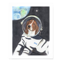 Basset Hound Space Walk posters