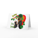 Basset Hound St. Patricks Day Card