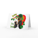 Basset Hound St. Patricks Day card