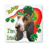 Basset Hound St. Patricks Day Magnets