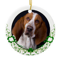 Basset Hound St Patrick's Day Ornament ornaments