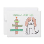 Basset Hound Stick Tree Invitations