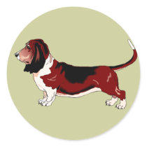 Basset Hound Stickers