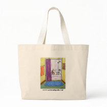 Basset Hound Taking a Shower Bags