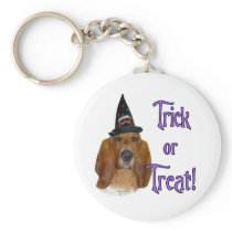 Basset Hound Trick Keychain