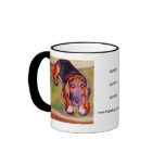 Basset Hound WOOF! Mug • Pet Portraits • E Fraser