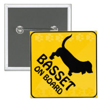 Basset Hound Xing buttons