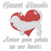 Basset Hounds Leave Paw Prints