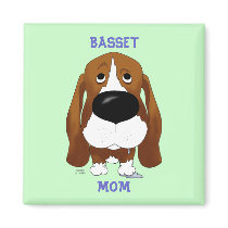 Basset Mom Magnet