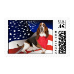 Basset Patriotic Postage
