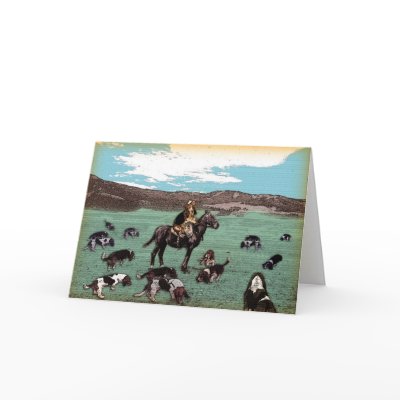 Basset Round-up  ~ Beecher Greeting Cards by RockingHorseGraphics