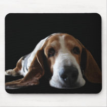 Basset takes a break mousepads by VathauerStudio Basset takes a break mousepads