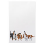 Basset Trio Stationary Stationery Design
