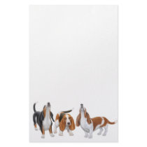 Basset Trio Stationary Stationery Design