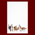 Basset Trio Stationary stationery