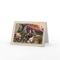 Basset watch dogs card