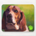 bassethound mouse pad