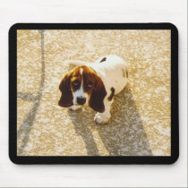 Bassett Hound Mousepad by mydoggieworld Bassett Hound Mousepad