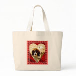 Bassett Hound Valentine Tote Bags