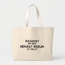 Bassist Deadly Ninja by Night Canvas Bags