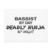 Bassist Deadly Ninja by Night Post Card