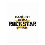 Bassist Rock Star by Night Postcards